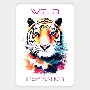 Tiger Wild Nature Animal Colors Art Painting Magnet